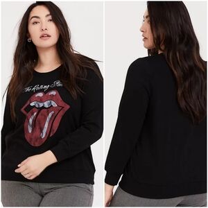 🆕️Torrid The Rolling Stones Crew Neck Sweatshirt